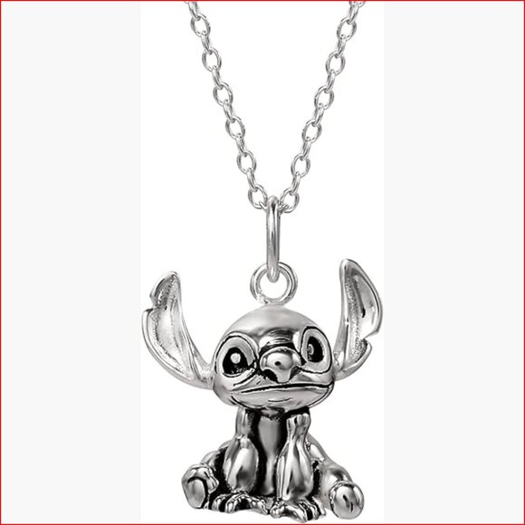 Jewelry - Sterling Silver Stitch Pendant Necklace with 18-inch Chain